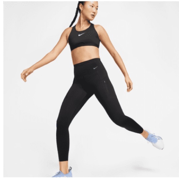 NWOT Nike Go XL (16_18) High-Waisted 7/8 Leggings with Pockets, Black - Picture 5 of 5